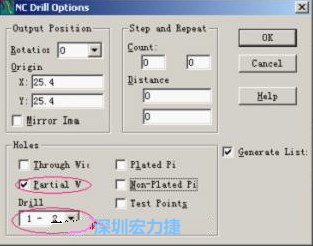 轉(zhuǎn)完Gerber后，接著還需轉(zhuǎn)鉆孔，通孔和盲、埋孔的轉(zhuǎn)法有所不同，轉(zhuǎn)通孔只須點擊Add，在彈出的窗口Document Name輸入文件名