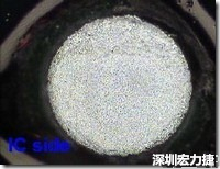 紅墨水染紅測試分析-IC面，允收