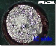 紅墨水染紅測試分析-IC面，判退，
