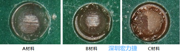 圖14- 冷球拉力試驗后，光學(xué)顯微鏡下的失效模式